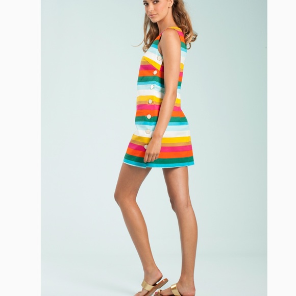 Trina Turk Dresses & Skirts - Trina Turk Button Down Side Stripe Sheath Dress